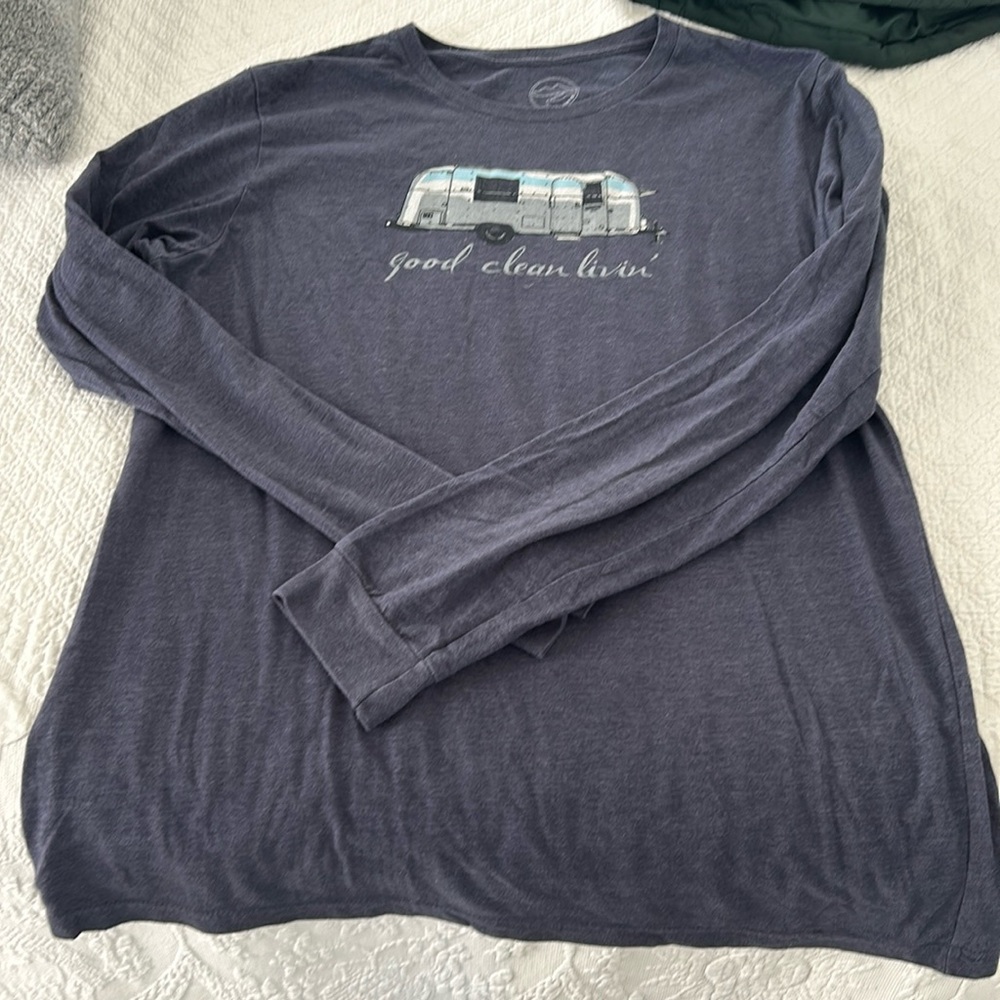 Men’s Long Sleeve Flood Tide Co. “good clean livin’” Shirt